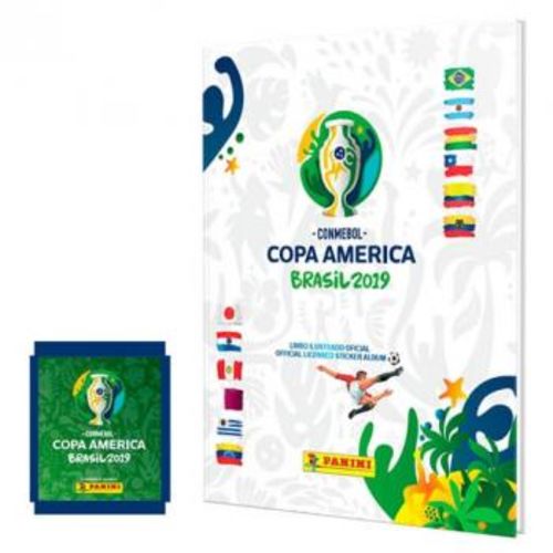 Box - Premium Copa América 2019 - (álbum Capa Dura com 80 Envelopes)