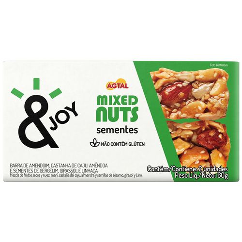 Br Mixed Nuts & Joy 60g-cx C2 Sementes