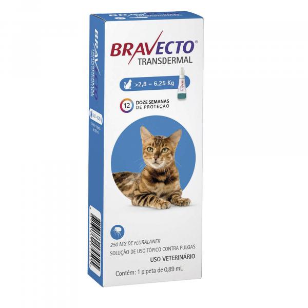 Bravecto Antipulgas para Gatos de 2,8 a 6,25 Kg Transdermal