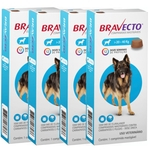 Bravecto MSD Antipulgas e carrapatos para Cães De 20 A 40 kg - kit com 4