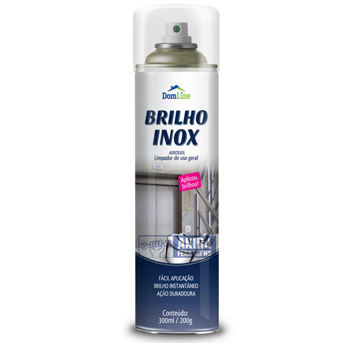 Brilha Inox Domline Spray Aerossol Baston Elevador Cozinha