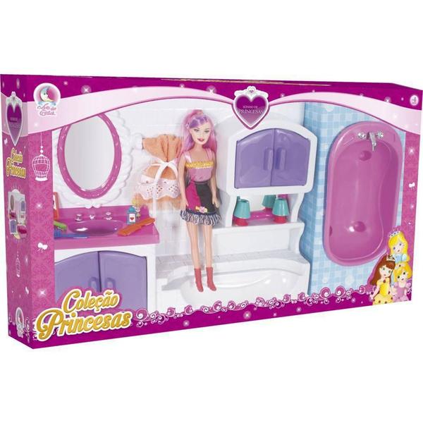 Brinquedo Banheiro Toalete Coleção Princesas Lua de Cristal