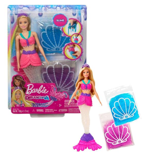 Brinquedo Boneca Barbie Sereia Slime Original Mattel GKT75