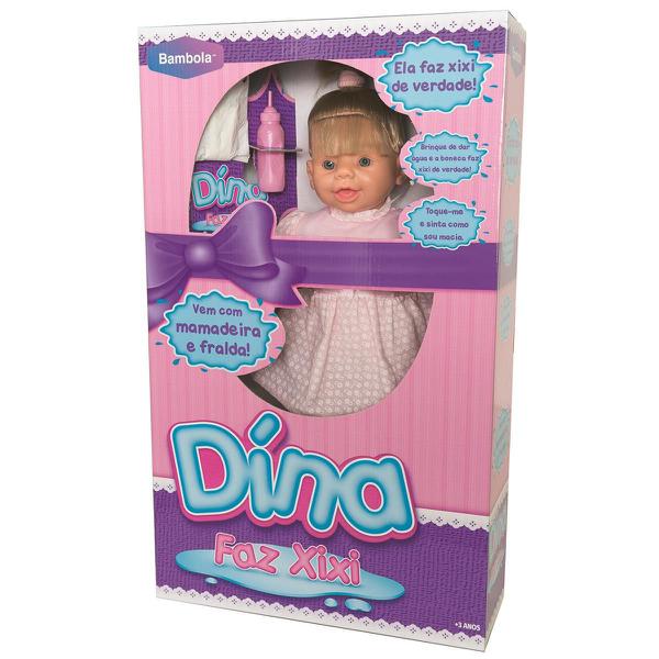 Brinquedo Boneca Dina Faz Xixi Bambola Ref 403