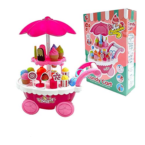 Brinquedo Carrinho de Sorvete com Luz e Som Ice Cream Candy Cart - One 2