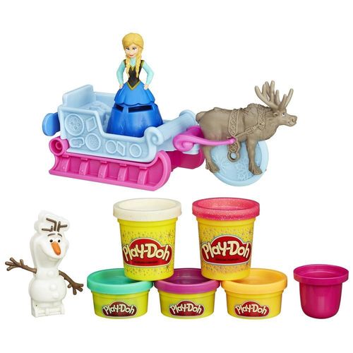 Brinquedo Conjunto Play-doh Hasbro Treno Frozen
