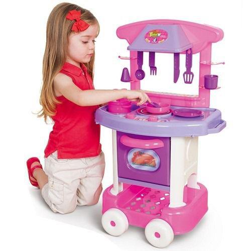 Brinquedo Cozinha Infantil C/ Acessórios Completa Cotiplas