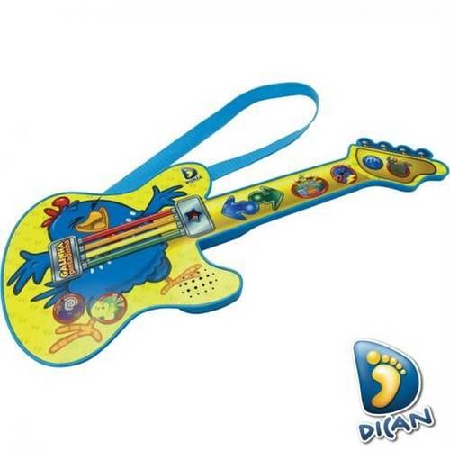 Brinquedo Dican Guitarra Rock Baby Galinha Pintadinha Ref 1309
