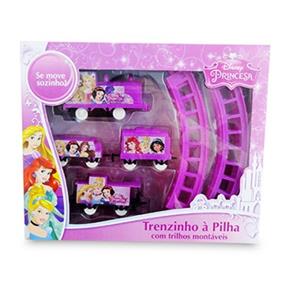 Brinquedo Disney Princesas Trem Ferrorama Trenzinho Infantil Locomotiva Meninas 12 Peças