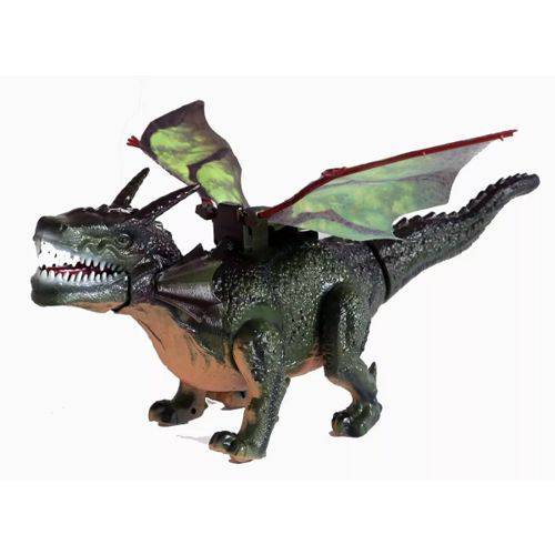 Tudo sobre 'Brinquedo Dragao 45 Cm que Bate Asas e Anda Dinossauro - Verde'