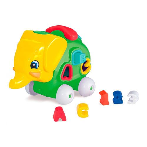 Brinquedo Educativo Elefante Feliz Calesita Verde