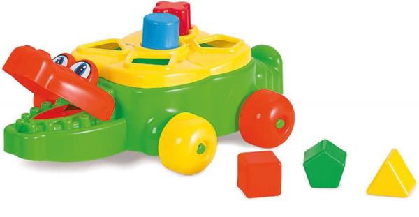 Brinquedo Educativo Jacare Junior C/BLOCOS e Puxad Unidade Calesita