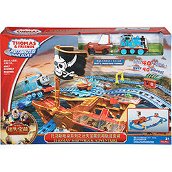 Brinquedo Ferrovia Motorizada Thomas e Seus Amigos Aventura Pirata CDV11 - Fisher Price