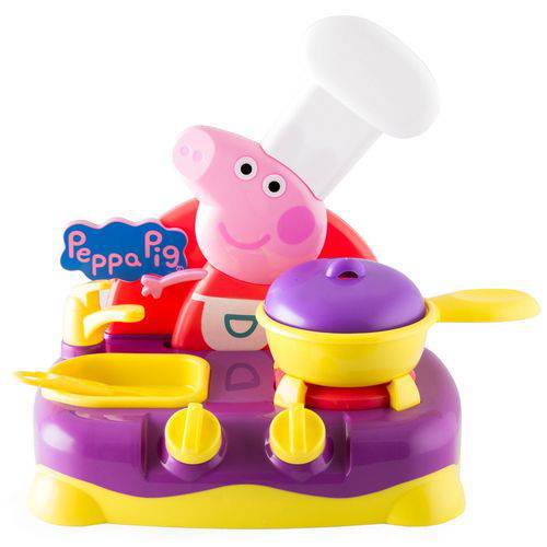 Tudo sobre 'Brinquedo Fogão Cooktop Eletrônico Faz Movimentos e Emite Sons Peppa Pig - Cozinha Infantil - Multikids'