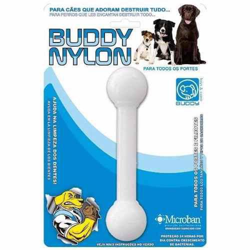 Brinquedo Halteres Resistente Mordida Nylon Buddy Toys Cães