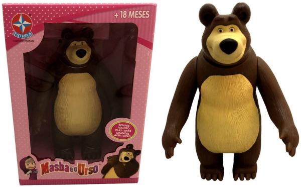 Brinquedo Infantil Boneco Urso do Desenho da Masha - Estrela