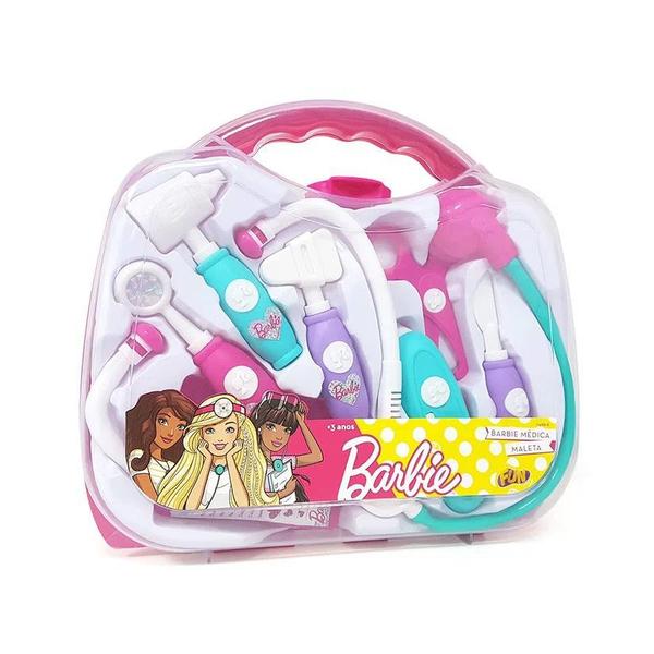 Brinquedo Infantil Kit Maleta de Medica da Barbie Fun