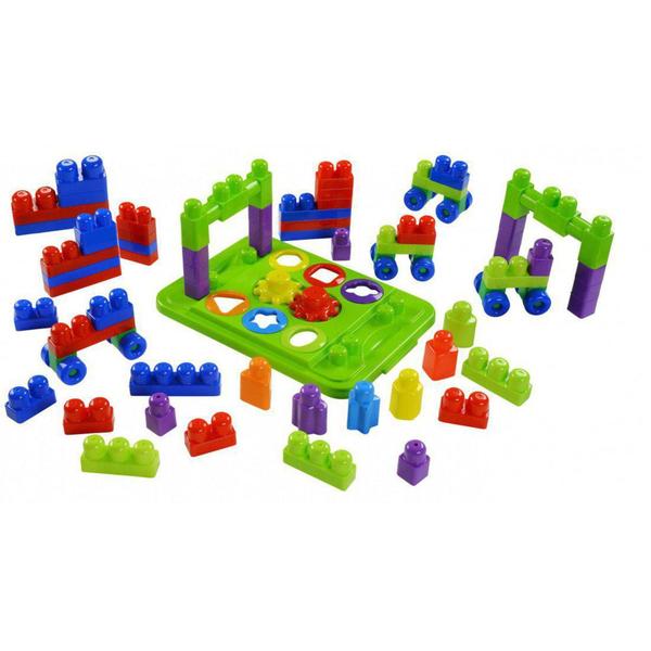 Brinquedo Infantil Super Caixa Educativa com Blocos de Montar Dismat