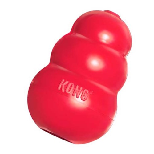 Brinquedo Interativo Kong Classic com Dispenser para Ração ou Petisco Vermelho