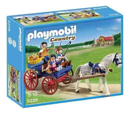 Brinquedo Lacrado Playmobil Carruagem Puxada a Cavalos 5225