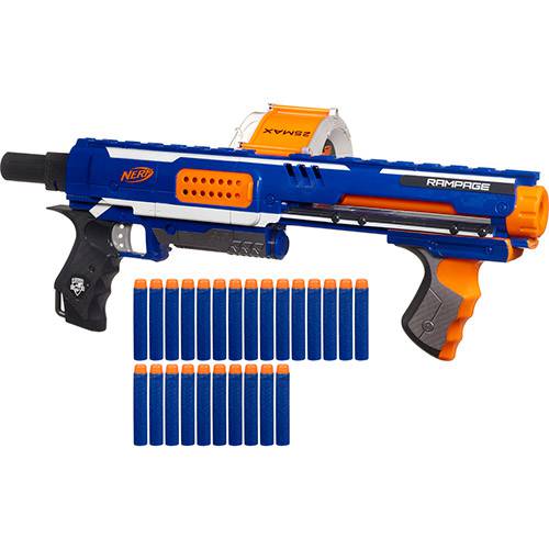 nerf, arma de brinquedo focado no público infantil (não machuca