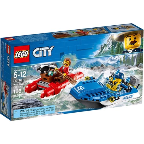 Brinquedo Lego City Fuga no Rio Furioso 60176