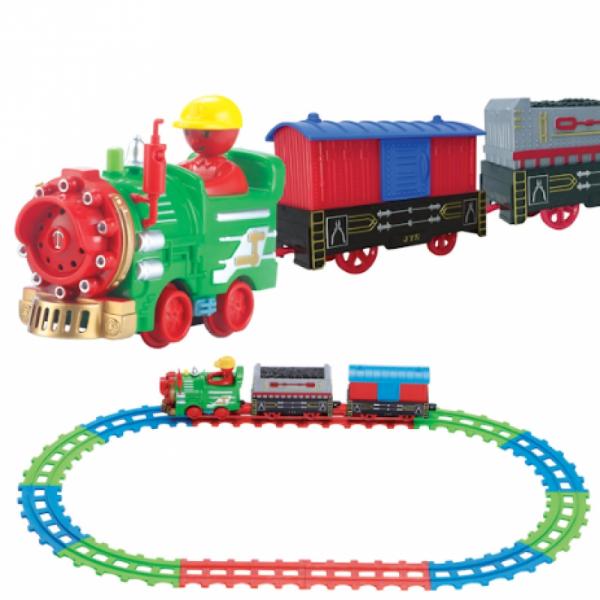 Brinquedo Locomotiva Trilhos C/ 15 Peças - Dican