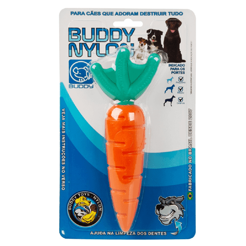 Brinquedo Morder Cenoura Nylon Buddy Toys