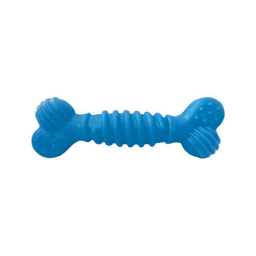 Brinquedo Osso Superbone Borracha Furacão Pet Nº1 P - Azul