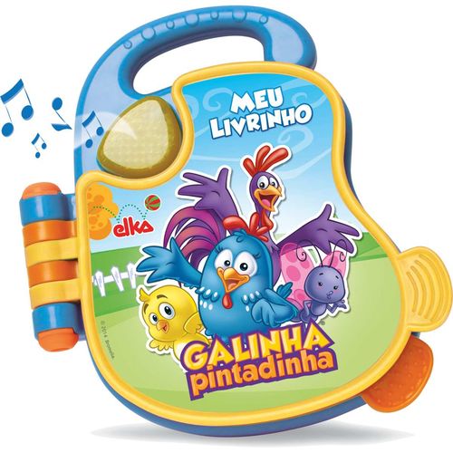 Brinquedo para Bebe Galinha Pintadinha Livro Sonor