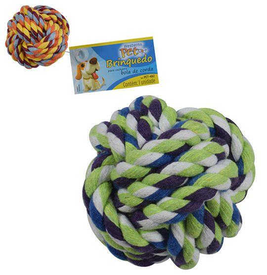 Brinquedo para Cachorro Bola de Corda Colors 6,5cm - Western