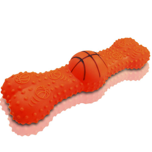 Brinquedo para Cachorro Osso Bola de Basket com Apito Western Pet