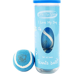 Brinquedo para Cães Bola de Tênis Azul - Duki