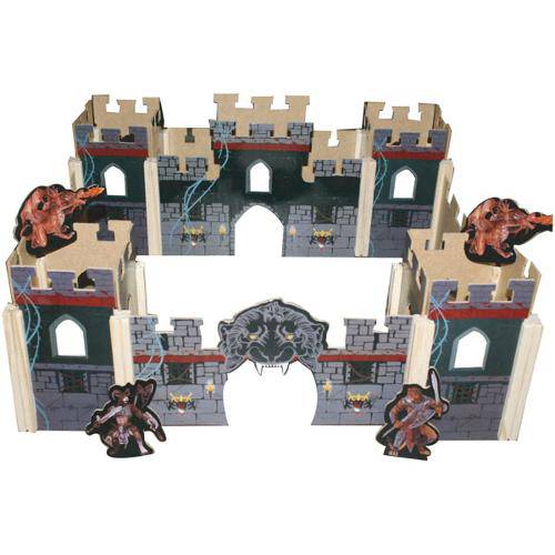 Tudo sobre 'Brinquedo para Montar Castelo Mutantes Madeira 70 Pc Brinc. de Crianca'