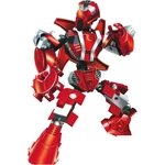 Brinquedo Para Montar Robo Guerreiro Red Armor 59p Unidade
