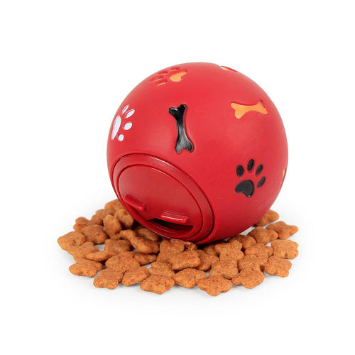 Brinquedo Pet Dispensador de Petiscos -vermelho
