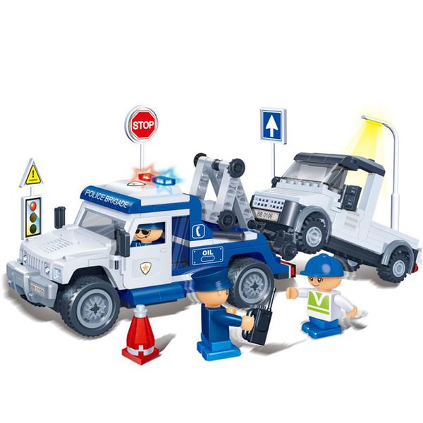 Brinquedo Polícia Guincho 245 Peças 8345 - Banbao - Banbao