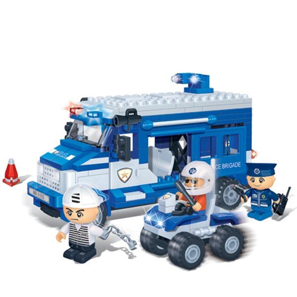 Brinquedo Polícia Transporte de Prisioneiro 250 Peças 8346 - Banbao