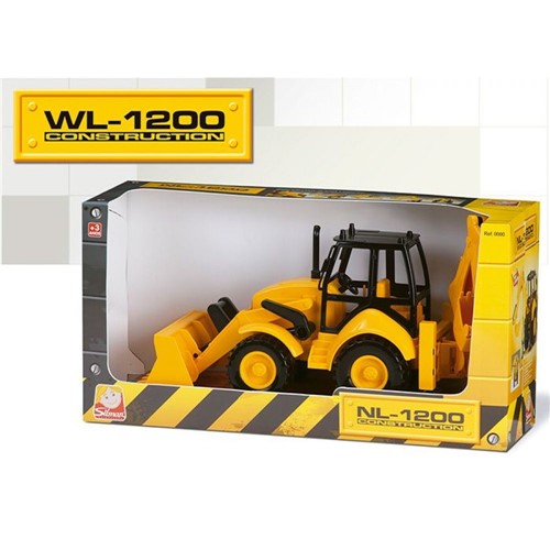 Brinquedo Retroescavadeira Wl1200 Construction Silmar