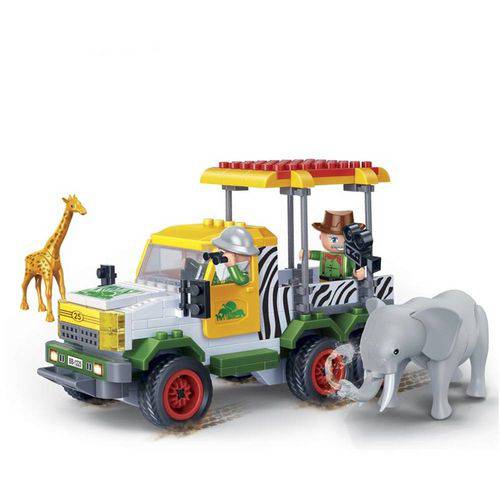 Tudo sobre 'Brinquedo Safari Carro Tour 239 Peças - Banbao'