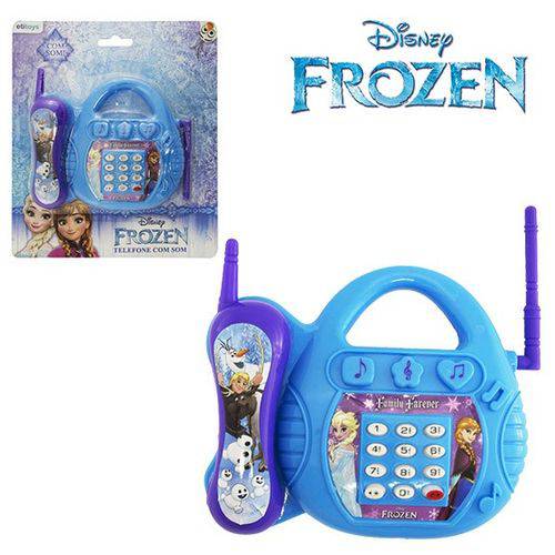 Brinquedo Telefone Musical Frozen Infantil