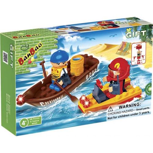 Brinquedos de Montar Barco 48pcs Banbao