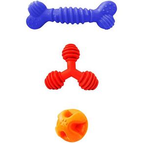 Brinquedos Furacão Pet Kit (cores Sortidas ) Kit Raça Pequena