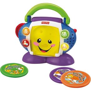 Brinquedos para Bebês Fisher-Price Cd Player Aprender e Brincar Mattel