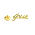 Broche - Jesus - Folheado a Ouro 18K