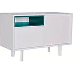 Buffet Horizonte 2 Portas 1050 Branco/Azul Oceano - Orb