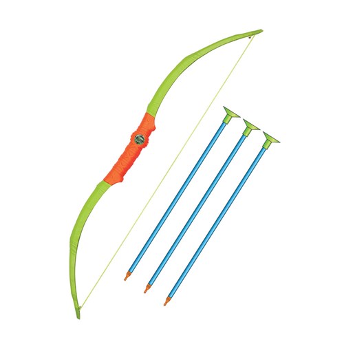 Lançador Arco e Flecha Bug Attack Bow & Arrow 3 Flexas Candide