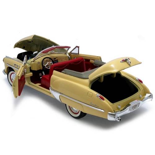 Tudo sobre 'Buick Roadmaster 1949 1:18 Motormax Bege'
