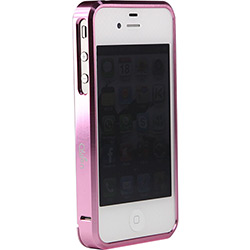 Tudo sobre 'Bumper de Alumínio para IPhone 4/4S - Pink - Obien'