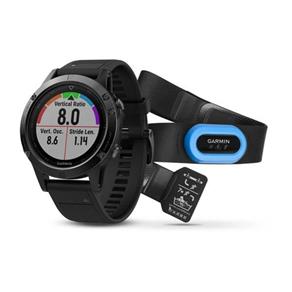 Bundle Fenix 5 - Tela de Safira - Preto - Smartwatch Gps Premium Multiesportivo + Monitor Cardíaco Hrm-Tri?